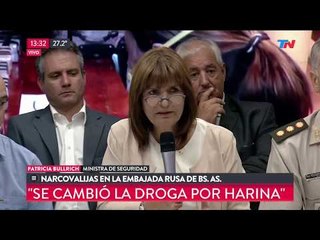 Narcovalijas rusas: Habló Patricia Bullrich