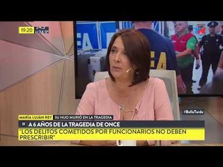 6 años de la tragedia de Once: La mamá de Lucas Menghini Rey en "Bella Tarde"