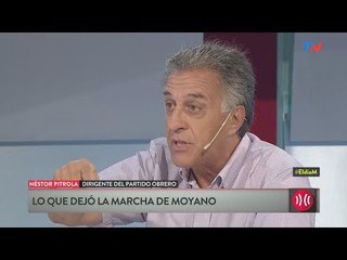 Pitrola: "Moyano dejo mucho sin decir en su discurso"