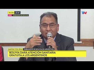 Bolivia aceptará la reciprocidad de atención sanitaria gratuita