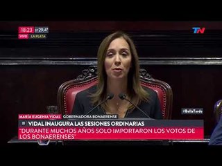 El discurso de Vidal: "Nuestra provincia no va a volver a depender de nadie"