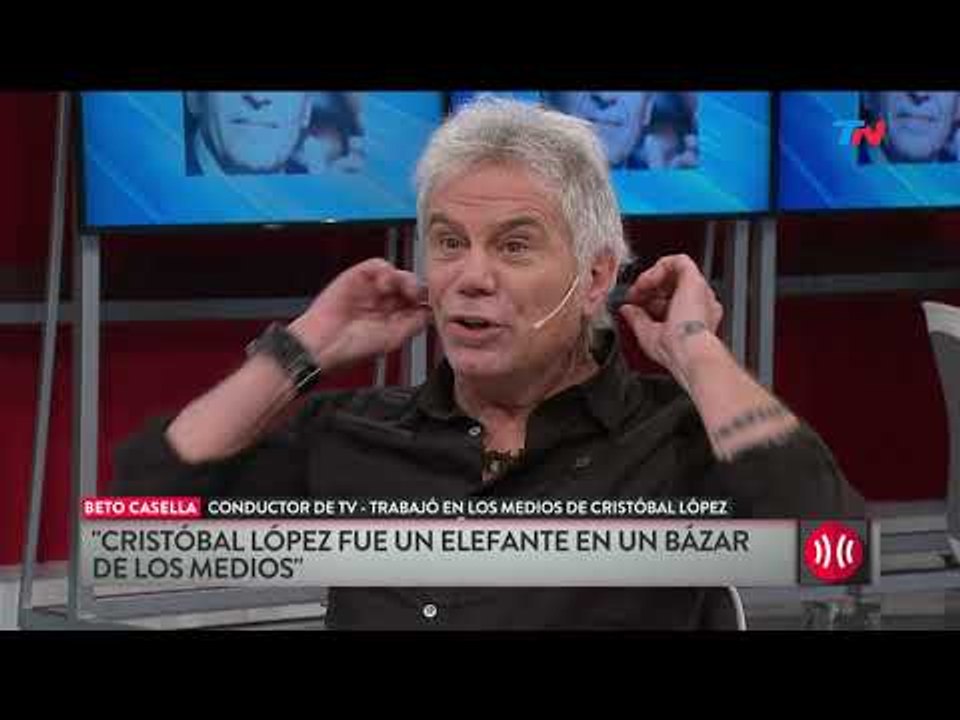 Beto Casella: "Cristóbal fue un elefante adentro del bazar de los medios"