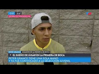 Tiene una sola mano y fue convocado para la selección juvenil