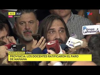 Los docentes de Provincia ratificaron el paro
