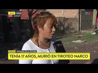 Tenía 17 años y murió en un tiroteo narco