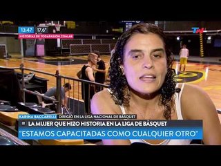 Histórico: La primer mujer arbitro del básquet argentino