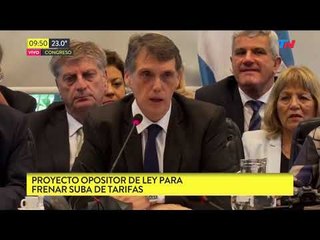 Proyecto opositor para frenar la suba de tarifas