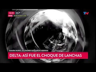 El video del choque de lanchas en el Delta