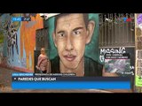 Artistas pintan murales de chicos perdidos