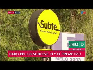 Paro subtes: Gremialistas impidieron la salida de las formaciones