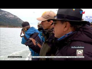 Caminando sobre el glaciar