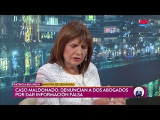 Bullrich: "Montaron la idea de que Macri tenía un desaparecido"