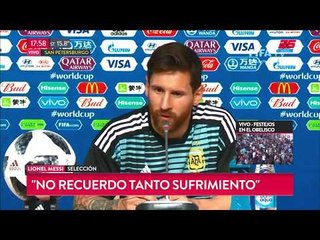 Messi tras la clasificación: "No recuerdo tanto sufrimiento"
