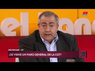 Daer: "Están dadas la condiciones para llamar a un paro general"