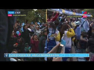 Así se gritó el gol que clasificó a Argentina a octavos