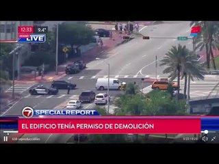 Se derrumbó un edificio en Miami: Buscan heridos