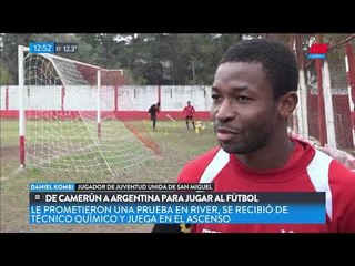 De Camerún a Argentina para jugar al fútbol