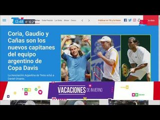 Copa Davis, Afuera Orsanic, ahora Gaudio, Cañas y Coria son los capitanes