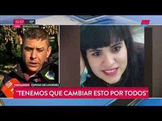 Habló el marido de Lourdes, la mujer policía baleada