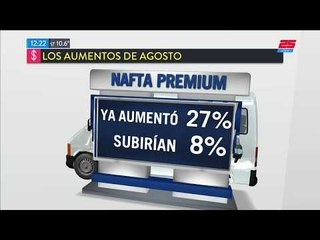 Aumentos agosto: Nafta, luz, transporte y prepaga