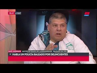 Habló un policia baleado por delincuentes