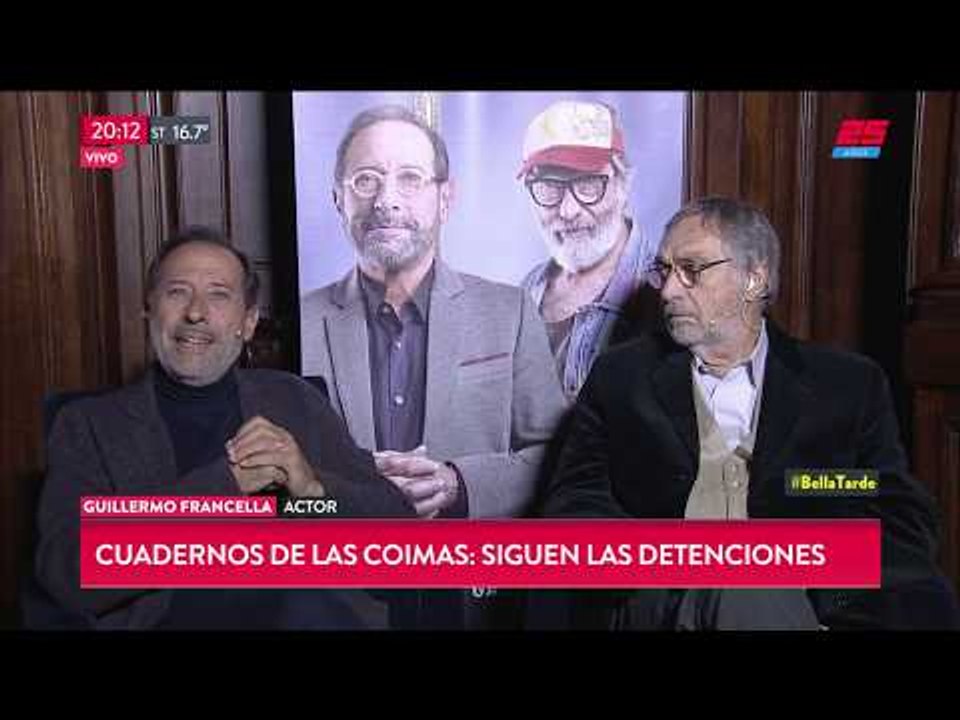 El cruce entre Nelson Castro y Guillermo Francella por los cuadernos de la corrupción