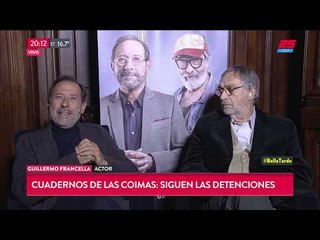 El cruce entre Nelson Castro y Guillermo Francella por los cuadernos de la corrupción