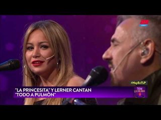 Alejandro Lerner y la Princesita Karina cantaron "Todo a Pulmón" en TLP
