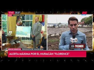 Alerta Máxima por el huracán "Florence"