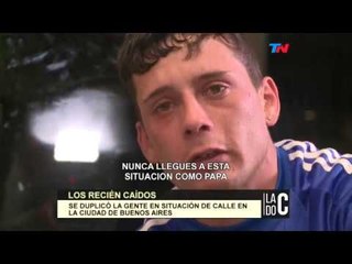 Los recién caídos: Se duplicó la cantidad de gente en situación de calle