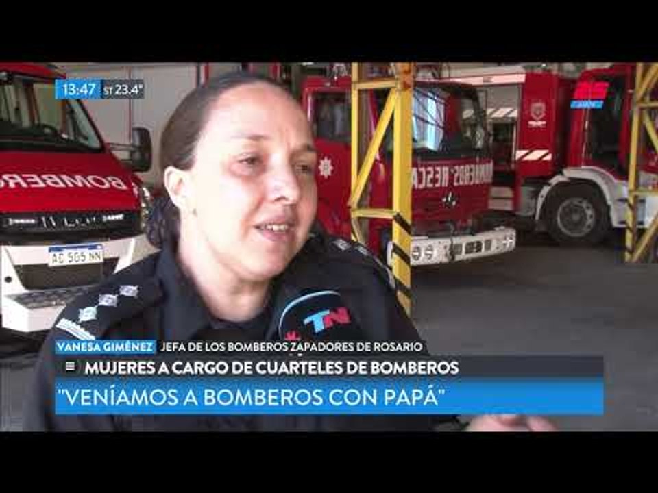 Mujeres a cargo de cuarteles de bomberos en Rosario y Santa Fe