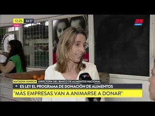 Es ley el programa de donación de alimentos