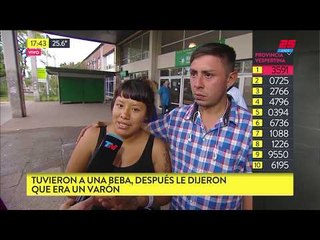 Tuvieron una beba, después les dijeron que era un varón