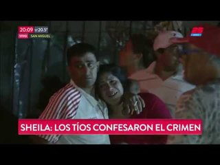 Los tíos de Sheila confesaron el crimen: "Tomamos droga y alcohol"