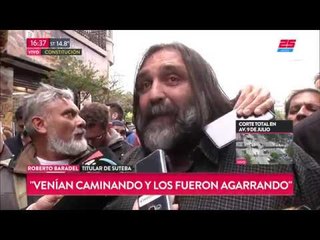 Roberto Baradel sobre los incidentes en Congreso: "Esto fue una cacería"