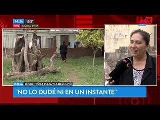 Encontró $100 mil y los devolvió