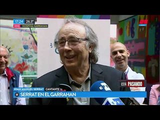 Joan Manuel Serrat visitó el Hospital Garrahan
