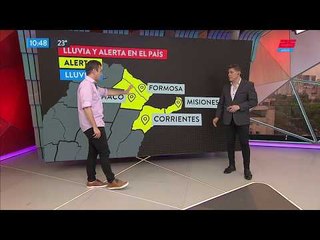 Alerta en el Litoral por tormentas fuertes