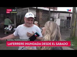 Más de 1500 inundados en Laferrere