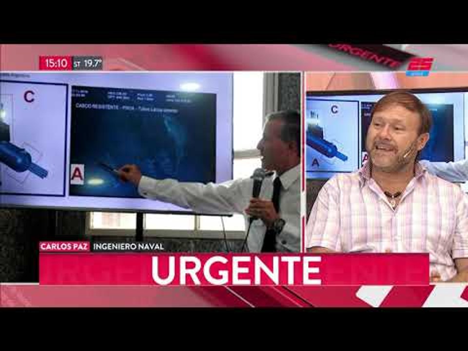 Carlos Paz: "Quedó comprobado que el subamarino tuvo un accidente, una falla propia"