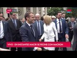 G20: Macron recorrió Plaza de Mayo y conoció la Catedral