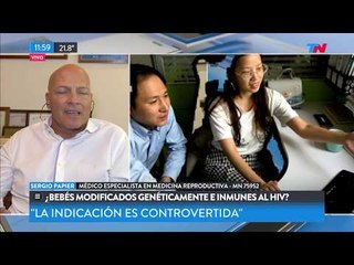 Con bienestar: bebés modificados genéticamente e inmunes al HIV
