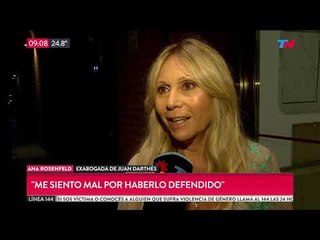 Ana Rosenfeld contó por qué decidió dejar de defender a Juan Darthés