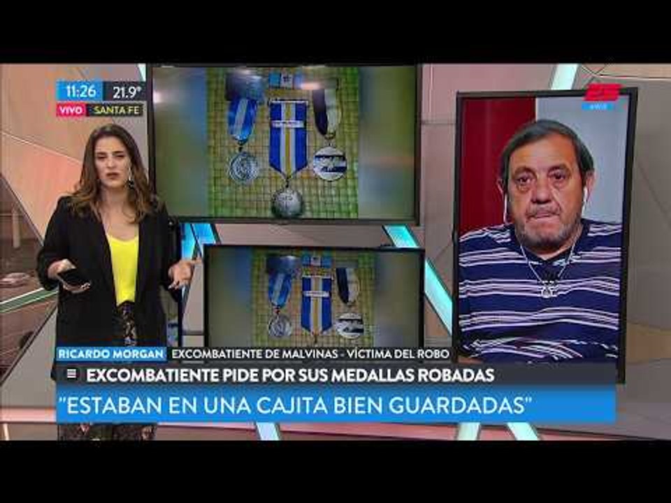 Excombatiente de Malvinas pide recuperar sus medallas robadas