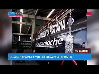 Así es el micro descapotable de River para los festejos en el Monumental