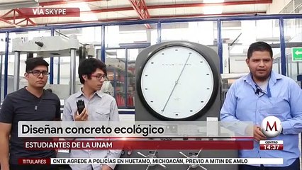 Estudiantes de la UNAM disenan concreto ecologico