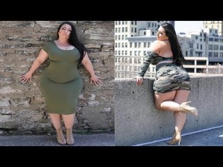 شاهد عارضة ازياء وزن تقيل كلها جادبية fashion curvy