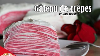 #LGDK : Gâteau de crêpes (Pour la Saint-Valentin !)