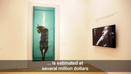 George Michael's personal art collection previews before auction