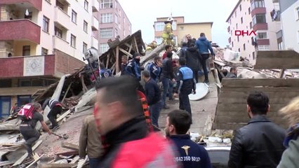 İstanbul- Kartal'da 8 Katlı Binanın Çökmesinin Hemen Ardından Çekilen Görüntüler 2 (Tekrar